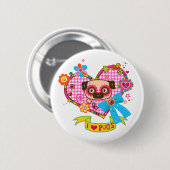 Ich Liebe Möpsen! Button (Vorne & Hinten)