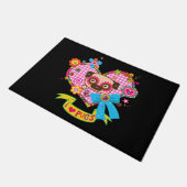 Ich Liebe Möpsen! Doormat Fußmatte (Schrägansicht)