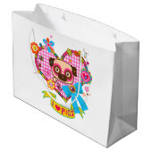 Ich Liebe Möpsen! Geschenktüten Große Geschenktüte (Rückseite Schrägansicht)