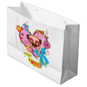 Ich Liebe Möpsen! Geschenktüten Große Geschenktüte