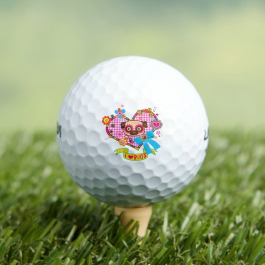 Ich Liebe Möpsen! Golfplätze Golfball (Insitu T-Shirt)