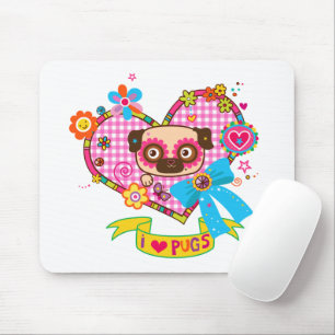 Ich Liebe Möpsen! Mousepad