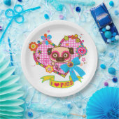 Ich Liebe Möpsen! Pappteller (Party)