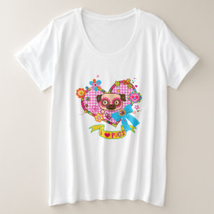 Ich Liebe Möpsen! Plus-Skaliertes Shirt