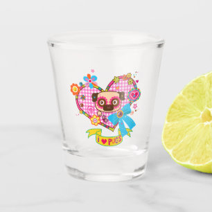Ich Liebe Möpsen! Schnapsglas