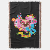 Ich Liebe Möpsen! Throw Decke (Vorderseite Vertikal)