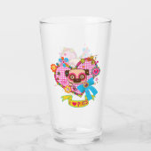 Ich Liebe Möpsen! Trinkglas Glas (Rückseite)