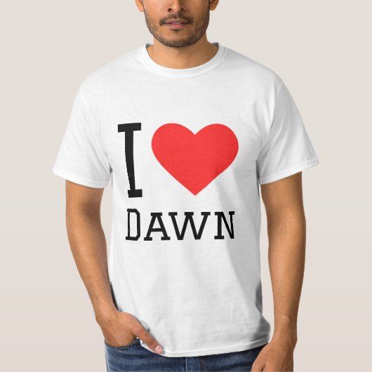 Ich Liebe morgens T-Shirt (Vorderseite)