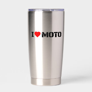 Ich liebe Moto Isolierbecher Thermobecher