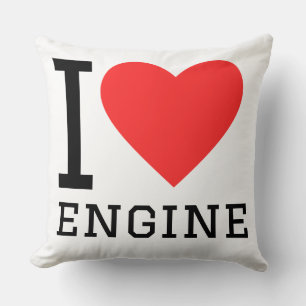 Ich liebe Motor Kissen