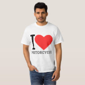 Ich liebe Motorrad T-Shirt (Vorne ganz)