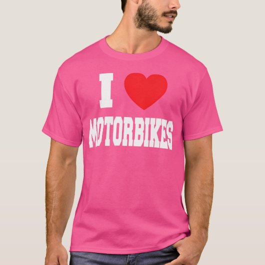 Ich liebe Motorräder T-Shirt (Vorderseite)