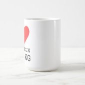 Ich liebe Mountainbiken Kaffeetasse (Mittel)
