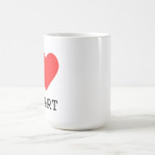 Ich liebe Mozart Kaffeetasse (Mittel)