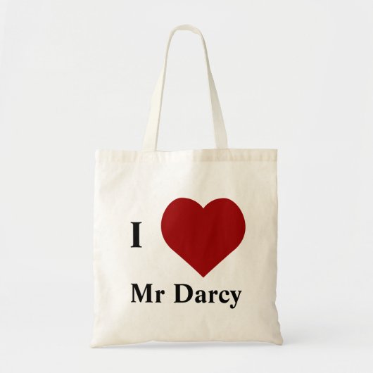 Ich liebe Mr Darcy Tragetasche (Vorne)