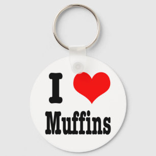 Ich liebe Muffins Schlüsselanhänger