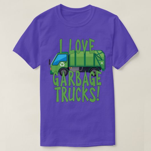 Ich Liebe Mülltransporter für Kinder oder Erwachse T-Shirt (Design vorne)