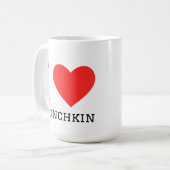 Ich liebe Munchkin Kaffeetasse (Vorderseite Links)