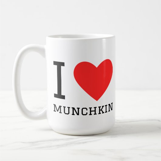 Ich liebe Munchkin Kaffeetasse (Links)