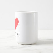 Ich liebe Museum Kaffeetasse (Mittel)