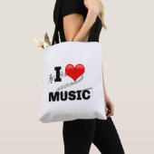 Ich liebe Musik, beliebt Design Tasche (Von Nahem)