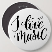 Ich liebe Musik Button (Vorne & Hinten)