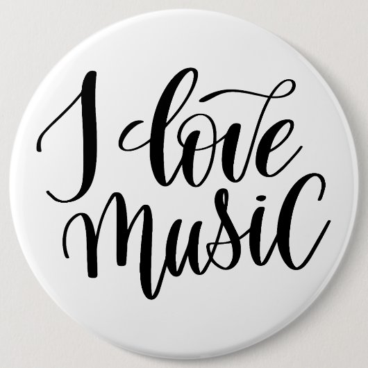 Ich liebe Musik Button (Vorderseite)