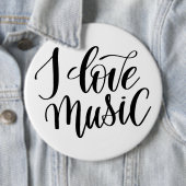 Ich liebe Musik Button (Beispiel)