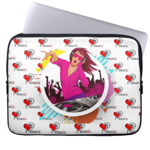 Ich liebe Musik Laptopschutzhülle