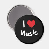 Ich liebe Musik Magnet (Vorderseite/Rückseite)