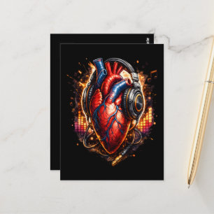 Ich liebe Musik Postkarte