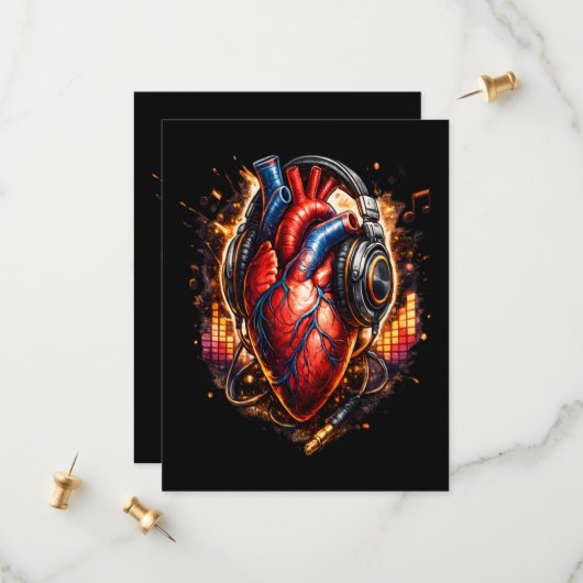 Ich liebe Musik Save The Date (Vorderseite/Rückseite Beispiel)
