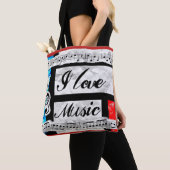 "Ich Liebe-Musik-" schöne künstlerische Tasche (Von Nahem)