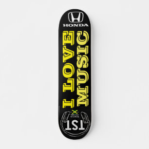 ICH LIEBE MUSIK Skateboard, 7¾" Deck Skateboard