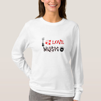 Ich liebe Musik stilvolle Frauen Langarm T-Shirt