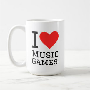 Ich liebe Musikspiele Kaffeetasse