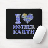 Ich liebe Mutter Erde T-Shirt Mousepad (Mit Mouse)