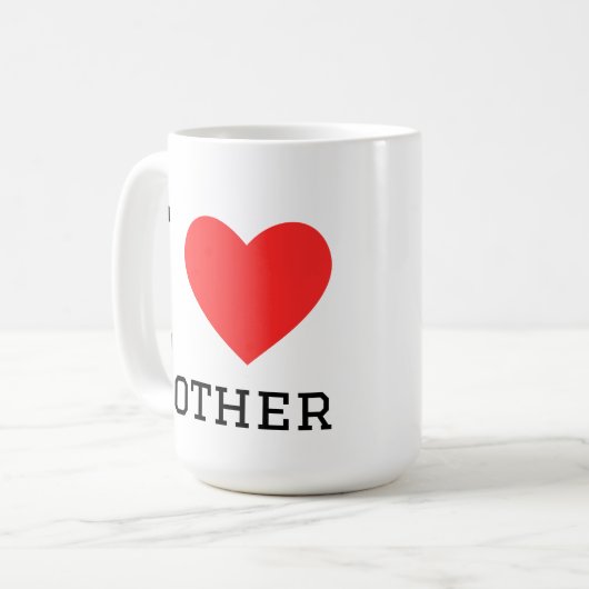 Ich liebe Mutter Kaffeetasse (Vorderseite Links)