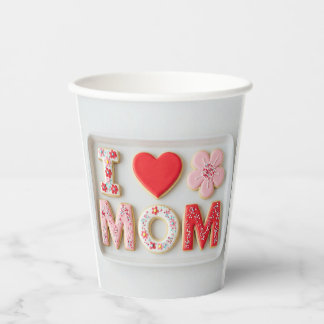 Ich Liebe Mutter Muttertag Pappbecher