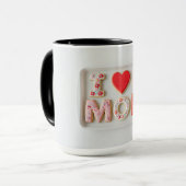 Ich Liebe Mutter Muttertag Tasse (Vorderseite Links)