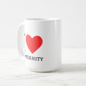 Ich liebe Mutterschaft Kaffeetasse (Vorderseite Links)