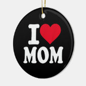 Ich liebe Mutti Keramik Ornament (Links)