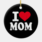 Ich liebe Mutti Keramik Ornament (Hinten)