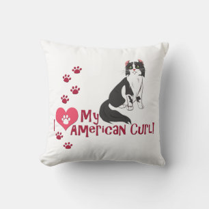 Ich Liebe My American Curl! Kissen