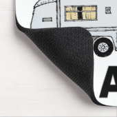 Ich liebe My Avion-fullrig Mousepad (Ecke)