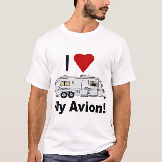 Ich liebe My Avion-fullrig T-Shirt (Vorderseite)