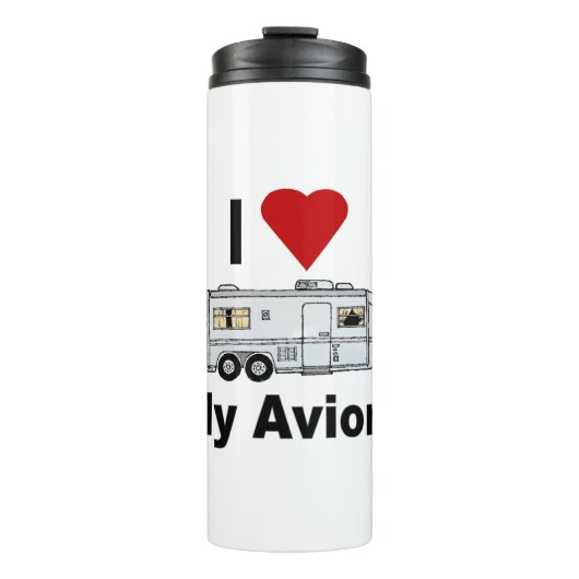 Ich liebe My Avion fullrig Thermosbecher (Vorderseite)