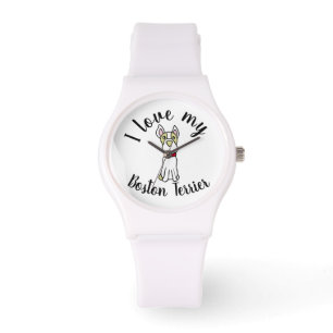 Ich Liebe My Boston Terrier Armbanduhr