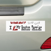 Ich Liebe My Boston Terrier Autoaufkleber (Auf Auto)