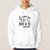 Ich Liebe My Chihuahua zum Mond und zurück Hoodie (Vorderseite)